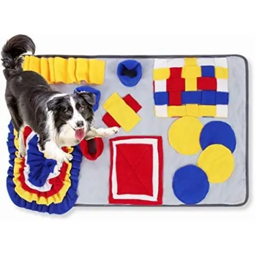 Snuffle Mat for Dogs Nosework Feeding Mat Puppy Feeding Mat Play Blanket Puzzle Toys Encourages Natural Foraging Skills Machine Washable Snuffle Mat for Dogs Nosework Feeding Mat Puppy Feeding Mat Play Blanket Puzzle Toys Encourages Natural Foraging Skills Machine Washable
