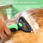 Youmi Dog Cat Grooming Rake, Untangle Brush for Dogs, 2 Sided Undercoat Rake for Dog& Cat-Effective Dematting Comb-9+17 Rounded Teeth Safe for Mats & Tangles Removing, Effective Brush Tool