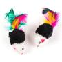 PPSTAMP 10 Pcs False Mouse Pet cat Toys Interactive Mice & Animal Playing Toys for Cats Kitten 4.5 x 2.5 cm