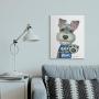 Stupell Industries Sassy Scotty Dog Talk to The Paw Quote Family Pet Wall Art, 24 x 30, White