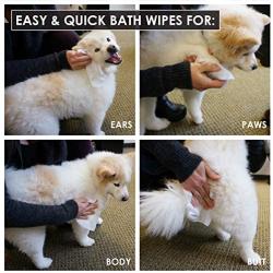 NonScents Dog Wipes - Deodorizing Pet Grooming Wipes - Earth-Friendly, Hypoallergenic