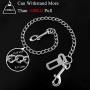 Mogoko Stainless Steel No chew Dog Car Seat Belt, Pet Vehicle Safety Restraint Cable, Heavy Duty Big Canine Dog Car Leash Strap with Double Clip and Latch Attachment