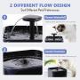 Cat Water Fountain, 3L/101 OZ Large Cat Drinking Bowl, Super Quite Cat Water Dispenser with 2 Filters, Automatic Cat Fountains, Pet Water Dish Water Level Window with LED Light for Cats and Dogs
