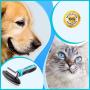 Vets Pride USA 2-in-1 Deshedding Comb & Undercoat Rake - Flexible Neck Bends Up to 30° - Grooming Tool with Deshedder Brush & Rake for Dematting - Detangler That Removes Both Matted & Shedding Hair