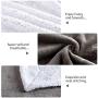 Pettom Waterproof Blanket Dog Mat Pet Liquid Pee Proof Blanket for Bed Couch Sofa Cat Bed Protector Cover for Baby Cozy Sherpa Lining Throws for Chairs Car Camping Boating 60x50in