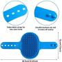 3Pcs Dog Grooming Brush, Pet Silicone Shampoo Bath Brush Soothing Massage Anti-Skid Rubber Comb with Adjustable Ring Handle for Long Short Hair Medium Large Pets Dogs Cats, Tangles and Dead Undercoat