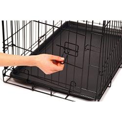 Carlson Pet Products Secure and Foldable Single Door Metal Dog Crate