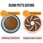 kathson Dog Feeder Slow Eating Pet Bowl Eco-Friendly Durable Non-Toxic Preventing Choking Healthy Design Bowl Anti-Gulping Pet Slower Food for Dog Pet Slow Feeder