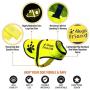 4LegsFriend Dog Safety Yellow Reflective Vest with Leash Hole 5 Sizes - High Visibility for Outdoor Activity Day and Night, Keep Your Dog Visible, Safe from Cars & Hunting Accidents