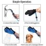 LATH.PIN Pet Bathing Tool Dog Bathing Massaging Glove, Pet Hair Remover for Dog Bath with 3 Adapters Compatible Shower Bath Tub, Outdoor Garden