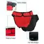 NACOCO 2 Pack Female Dog Diapers for Small Medium and Large Dogs, Adjustable and Leakproof Doggie Sanitary Panties, The Harassment of Pants and Safety Pants, Black&Red (XL)