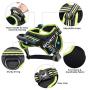 Petties&Sweeties No Pull Service Dog Vest Harness - Reflective - Pack Include Poop Bags, Adjustable Straps, with Training Handle and Hook, Mesh Padding, 1 PCS Removeable Tags for Small Pet Black