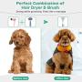 iPettie Upgraded Pet Hair Dryer with Slicker Brush, 3 Heat Settings, One-Button Hair Removal, Portable Dog Blower, Professional Home Grooming Furry Drying for Small Large Cat Dog