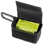 OneTigris Waste Bag Dispenser Mini Pouch Holder for Dog Cat Poop Bag & Baby Diaper Bag (Black)