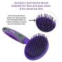 Soft Pet Brush by Hertzko - For Dogs and Cats – for Detangling and Removing Loose Undercoat or Shed Fur for large and small animals – Ideal for Everyday Brushing Long and Short Hair – for Sensitive Skin