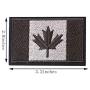 4 Pieces Canadian Flag Patches, Assorted Canada Maple Leaf 2x3 Inch Hook Loop for Backpacks Hats Jackets