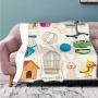 Hitecera Some cutestuff for Pets - - Cats Toy,House Flannel Throw Microfiber Blanket Exercise Wheel 60x50(WxL)