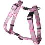 Rogz Pupz Reflecto H-Harness, Medium, Pink Bone