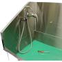 MiMu Pet Bath Grooming Tub Dog Washing Station from Home - Dog Bath Dog Bathing Tub with Back Splash and Faucet Assembly