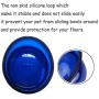 kathson Plastic Raised Cat Food Bowl Pet Feed Bowls Anti Vomiting Tilted Elevated Cats Bowl Protect Pets Spine for Small Short-Nosed Dog