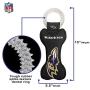 Pets First NFL Baltimore Ravens Dental Dog TUG Toy with Squeaker. Tough PET Toy for Healthy Fun, Teething & Cleaning Pets Teeth & Gum, Team Color, one Size (BAL-3310)