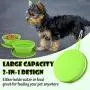 Pawaboo Collapsible Dog Travel Bowls, Foldable Expandable Silicone Feeding Bowl for Cat, Portable Pet Watering Dish for Traveling, Camping, Hiking, Walking Pawaboo Collapsible Dog Travel Bowls, Foldable Expandable Silicone Feeding Bowl for Cat, Portable Pet Watering Dish for Traveling, Camping, Hiking, Walking