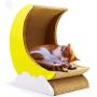 Cosmo’s Own Moon Cat Scratcher | Corrugated Cardboard | Moon Shape Bed