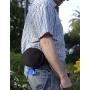 PoopPac Designs PP2-00007 Dog Walker Waste Case Black with Purple Zipper