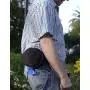 PoopPac Designs PP2-00007 Dog Walker Waste Case Black with Purple Zipper