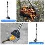 NuLink Poop Scooper for Dogs, Pet Poop Tray, 3pcs Adjustable Stainless Steel Handle Rake, Tray and Spade Set for Dogs Cats Poop Waste Removal