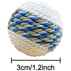 J.Y 2 Pack Cat Rope Ball and Mice Rope Toys with Durable Balls for Kitten and Small Animals