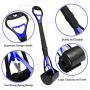 TIMINGILA 28'' Long Handle Pet Pooper Scooper for Dogs and Cats with High Strength Material and Durable Spring Easy to Use for Grass, Dirt, Gravel Pick Up (Navy)