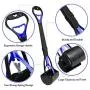 TIMINGILA 28'' Long Handle Pet Pooper Scooper for Dogs and Cats with High Strength Material and Durable Spring Easy to Use for Grass, Dirt, Gravel Pick Up (Navy)