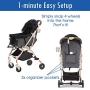 HPZ Pet Rover Lite Premium Light-Weight Dog/Cat/Pet Stroller Travel Carriage with Convertible Compartment/Zipper-Less Entry/1-Hand Quick Fold/Aluminum Frame for Small & Medium Pets