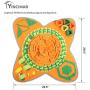 Yincimar Pet Snuffle Mat Dog Feeding Mat Small Large Dog Foraging Skills Training Mat Machine Washable Pet Activity Play Mat (Orange)