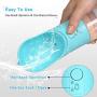 UPSKY Dog Water Bottle Portable Pet Water Bottle Leak Proof Dog Water Dispenser, Lightweight Dog Travel Water Bottle Bowl for Walking 400ml (Blue)