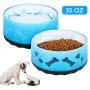 Ordermore Acrylic Dog Bowl with Rubber Base for Small/Medium Dogs,Non-Skid Deep Dog Bowl,Anti-bite Pet Feeder Bowl and Water Bowl,Holds 36 Ounce,Blue Ordermore Acrylic Dog Bowl with Rubber Base for Small/Medium Dogs,Non-Skid Deep Dog Bowl,Anti-bite Pet Feeder Bowl and Water Bowl,Holds 36 Ounce,Blue