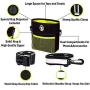 PERRAMA Dog Treat Bag, Training Pouch for Small and Large Dogs with Clicker and Collapsible Food Bowl BPA Free – Pet Treats Tote Bag with Waist and Shoulder Reflective Straps and Belt Clip