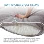 BDEUS 35 x 26 x 6.5In Orthopedic Large Pet Dog Bed Traditional Sofa Couch Pet Bed Mattress with Removable Cover and Pillow, Anti-Slip Bottom for Dogs & Cats