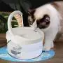 THMY Pet Water Fountain, Cat Water Dispenser, Automatic Circulating Fountain, Pet Fountain, Cat Drinking Fountain with LED Light THMY Pet Water Fountain, Cat Water Dispenser, Automatic Circulating Fountain, Pet Fountain, Cat Drinking Fountain with LED Light