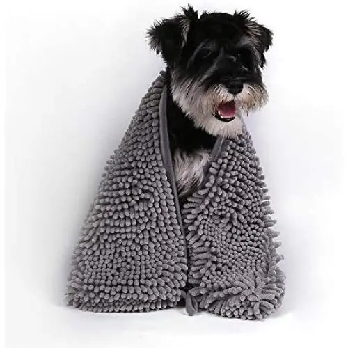 AblePet Dog Cat Pet Bath Towel Super Absorbent Quick Drying Chenille Towel, with Triangle Hand Pockets Machine Washable AblePet Dog Cat Pet Bath Towel Super Absorbent Quick Drying Chenille Towel, with Triangle Hand Pockets Machine Washable