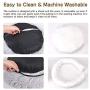 Donut Cuddler Cat Beds - Soft Short Plush Kitten Bed, Dog Bed for Indoor Pet Bed for Winter Comfy Warm Puppy Beds Comfortable Round Detachable Washable Anti-Slip Pet Beds for Medium Small Dogs Cats