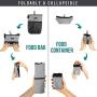 PetAmi Dog Food Travel Bag, Collapsible Dog Travel Bowls, Kibble Carrier for Dogs with Dog Water Bowls Kit, Pet Food Travel Container Storage for Camping, Hiking Gear Accessories