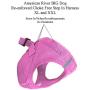 DOGGIE DESIGN Choke Free Reflective Step in Ultra Harness Pink American River