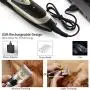 Kozart All-in-1 Dog Clipper, Electric Cordless Pet Hair Trimmer for Dog Cat, Silent Rechargeable Pet Grooming Tool, Wireless Pet Clipper Grooming Kit with Scissor, Nail Clipper for Dog, Cat