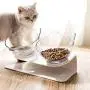 TWSOUL Dog Cat Bowls Pet Food Water Bowl Raised Height 15 Degree Tilt Protect Neck with Detachable Raised Stand Pet Food Feeder for Cats or Small Dogs TWSOUL Dog Cat Bowls Pet Food Water Bowl Raised Height 15 Degree Tilt Protect Neck with Detachable Raised Stand Pet Food Feeder for Cats or Small Dogs