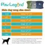 Paw Legend Washable Dog Belly Wrap Diapers for Male Dog (3 Pack,Army,Grey,Navy,X-Large)