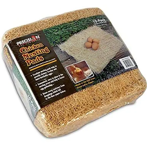 Petmate Precision Pet Excelsior Nesting Pads Chicken Bedding - 13x13 Inches - Package of 10 Petmate Precision Pet Excelsior Nesting Pads Chicken Bedding - 13x13 Inches - Package of 10