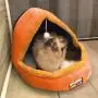 Chenyouwen Pet Beds Great Pet Dog Cat Warm Soft Bed Pet Cushion Dog Kennel Cat Castle Foldable Puppy House with Toy Ball, Size:L(Camel Color) (Color : Orange) Chenyouwen Pet Beds Great Pet Dog Cat Warm Soft Bed Pet Cushion Dog Kennel Cat Castle Foldable Puppy House with Toy Ball, Size:L(Camel Color) (Color : Orange)