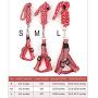 Rope Dog Chest Harness Leash,4 FT Reflective Dog Leash - Mountain Climbing Nylon Braided Heavy Duty Dog Training Leash for Large and Medium Dogs,Send Dog Treat Ball Toy